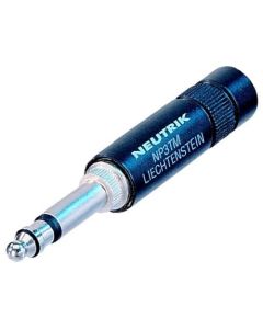 Neutrik Np3tm-b 1/4" Mil - Plug Black Connector