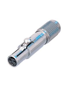 Neutrik Nanocon - Female Cable Connector Solder Contacts Nsc3f