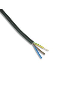 3 Core 0.5mm Pvc Cable 3 Amp Black 2183y 804-395