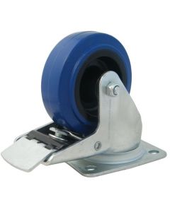 80mm / 3" Blue Swivel Braked Castor W0985/80