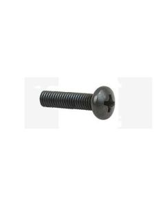 M6 Pozi Drive Pan Head Screws Black 30mm/1.18" S1120k
