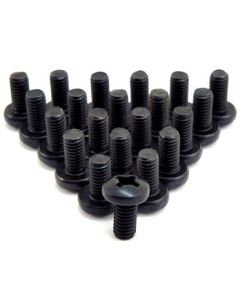 Pozi Driver Pan Head Screw M6 X 12mm/1/2" Black S1045k