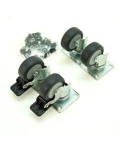 Castor Kit for R2020 Open Frame 19-inch Rack – Wheel Solution ,R2020-castor-kit