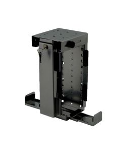 Cpu Holder Slimline Rigid Locking Computer Holder Black Cpu-87b/l-slim