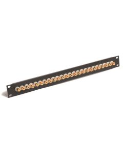 1u Rack Panel Populated With 12 Binding Post Pairs Black And Red Cp-1020
