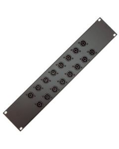 2u 16 Way Punched Panel 16 X Nl4 Speakons