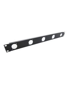 1u Rack Panel Punched For 5 Powercon True1 Chassis Connectors R1268-1uk-05tr