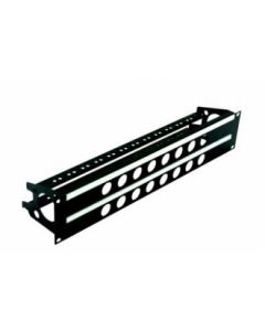 2u Rack Panel Punched For 16 D Series Connectors With Cable Mangement R2269-2uk-16