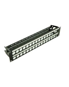 2u Rack Panel Punched For 32 D Series Connectors With Cable Mangement R2269-2uk-32