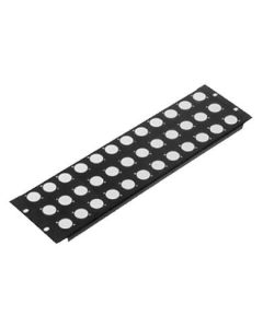 3u 19-inch Rack Panel Punched For 36 X Xlr Or Speakon, R1269/3uk/36