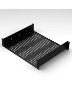 1u Vented Rack Shelf With Rear Support 388mm/15.28" Deep Rsu01