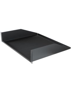 Rack Shelf 2u, Vented 368mm / 14.5" Deep Black, R1194/2uvk