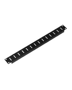 1u Rack Panel Aluminium Vented Black R1267/1uvk