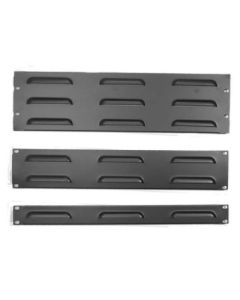 1u Rack Panel Steel Flanged Louvre Black R1268/1uvk