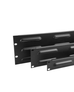 3u Rack Panel Steel Flanged Louvre Black R1268/3uvk