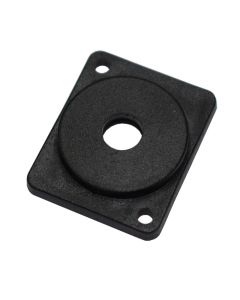 Blanking Plate Flush Fit Punched 6mm For Phono Skt Black Plastic M1906/p7