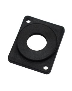 Blanking Plate Flush Fit Punched For Jack Skt Black Plastic M1906/t11