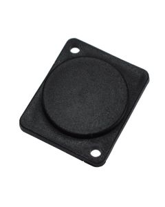Blanking Plate Flush Screw Fit Black Plastic M1906