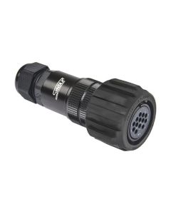 Female Inline 13 Pin Rubber Coated Locking Ring Svk013fvhgcmhnc