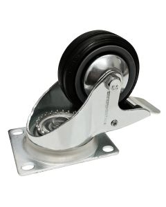 80mm / 3" Black Swivel Braked Castor 60kg W0980/b
