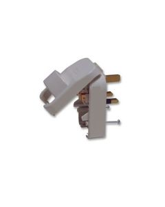 Mains Uk Plug White Converter 13a For 3 Pin Schuko With Earth Scp3-wh-r-13a