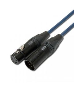Dmx Lead 1m 110 Ohm Aes Ebu Cable (5 Pin) With Neutrik Connectors
