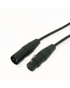 Dmx Cable 3 Pin Xlr Black 3m Re`an Nra-000-0801-030