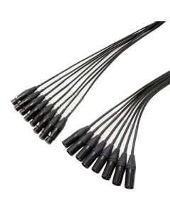 20m 8 Way Xlr To Xlr Mutiway Lead Stage Snake