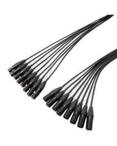 25m 8 Way Xlr To Xlr Mutiway Lead Stage Snake
