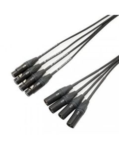 2m 4 Way Xlr To Xlr Mutiway Lead Stage Snake
