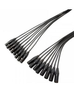 30m 8 Way Xlr To Xlr Mutiway Lead Stage Snake