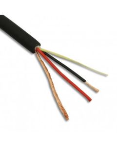 Comus Patch Or Thin Microphone Cable 4mm Kevlar Lined Black Per M