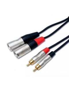 8m Dual Signal Rca Phono Xlr Red/white Signal Lead Nra-031-0110-080