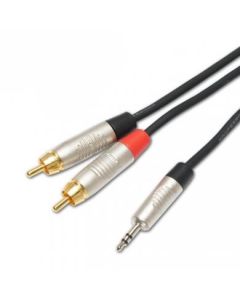 8m Y Lead 3.5mm Stereo Jack To 2 X Rca Phono Nra-031-0150-080