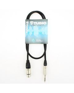 2m Balanced Line Cable Studio Series Jack To Female Xlr