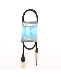2m Balanced Line Cable Studio Series Jack To Male Xlr