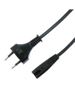 Power Lead 2m Fig 8 Euro Plug To 2 Pin El103f