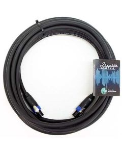 15m Pa Speaker Lead 4mm 4 Core Cable Speakon Connectors, Studio Series