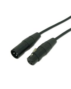 Neutrik 1m 3 Pin Dmx Cable Black Xlr Nra-000-0801-010