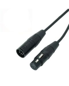 1m 5 Pin Dmx Cable Black Xlr Nra-000-0805-010