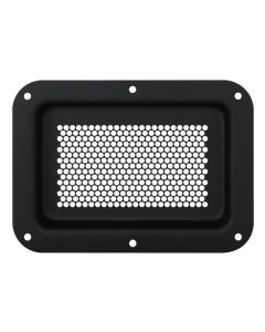 Recess Dish Perforated 178 X 127mm Black, D2101k-04