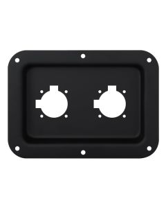 Recess Dish Punched For 2 X G-series Connectors Black D028k