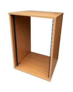 16u Beech Effect Credenza Rack 470mm/18.5" Deep R8600-450-16u