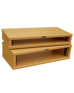 1u Beech Effect Credenza Rack 250mm/9.84" Deep R8600-250-1u