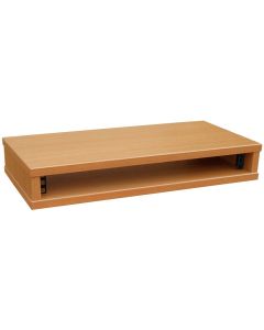 1u Knotty Oak Effect Credenza Rack 250mm/9.84" Deep R8600-250-1u-k