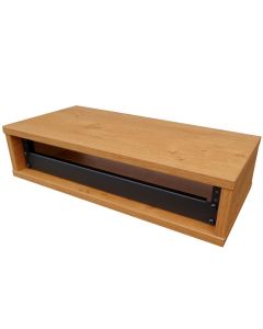 2u Knotty Oak Effect Credenza Rack 250mm/9.84" Deep R8600-250-2u-k