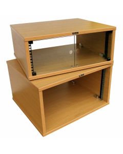 4u Beech Effect Credenza Rack 470mm/18.5" Deep R8600-450-4u