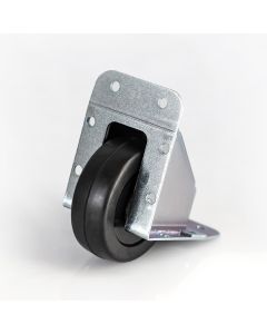 64mm / 2.52" Non-rattle Recessed Black Castor (steel) W2060z