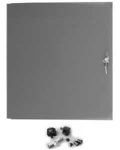6u Full Width Locking Credenza Plexiglass Door Tinted R8600-czd6-fw