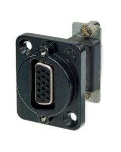 Neutrik D-sub Feedthrough 15p Black F-f Nadb15ff-b Connector